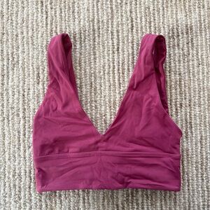 lululemon Align V-Neck Bra - Light Support Washed Mauve Size 4